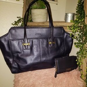 Midnight Blue Coach Tote & Wallet🌜